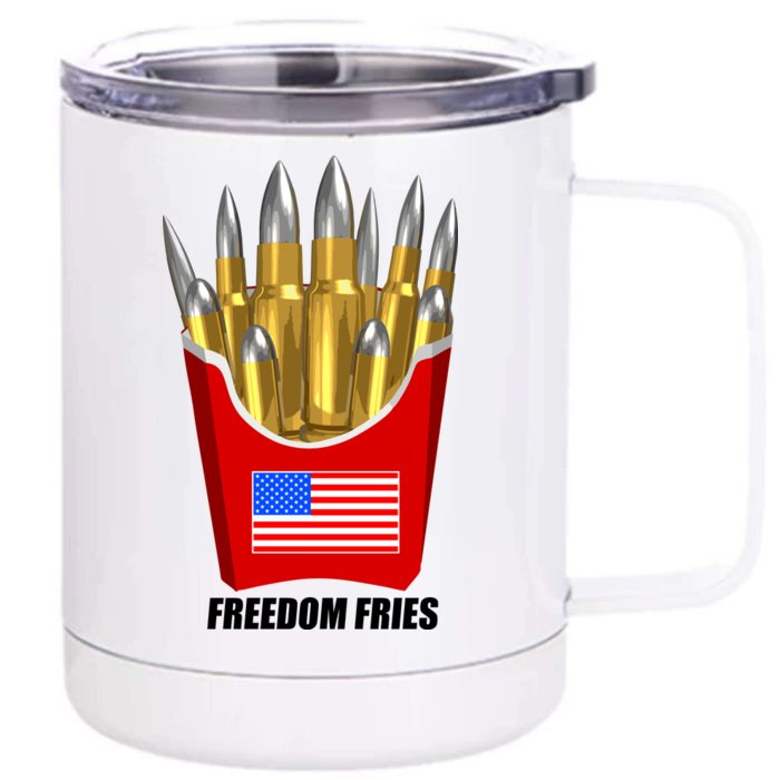 Freedom Fries Front & Back 12oz Stainless Steel Tumbler Cup