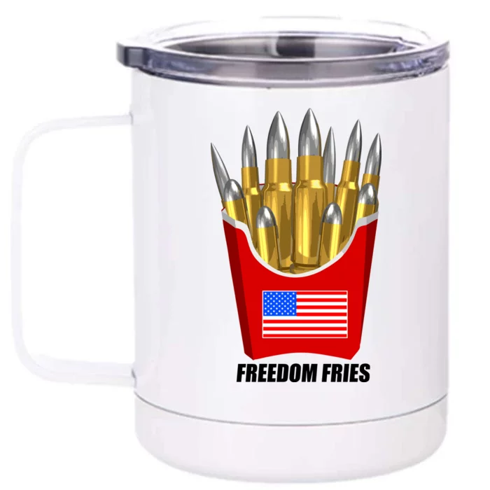 Freedom Fries Front & Back 12oz Stainless Steel Tumbler Cup