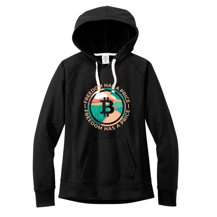 Freedom Has  Price Bitcoin Women's Fleece Hoodie