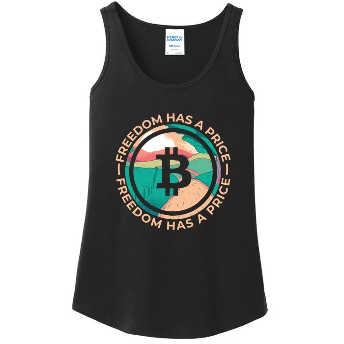 Freedom Has  Price Bitcoin Ladies Essential Tank