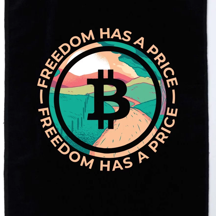 Freedom Has  Price Bitcoin Platinum Collection Golf Towel