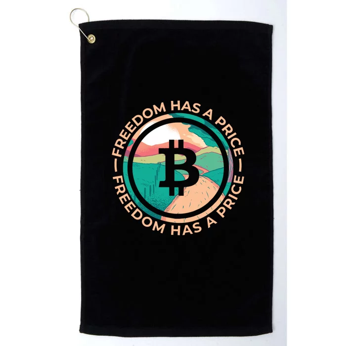 Freedom Has  Price Bitcoin Platinum Collection Golf Towel