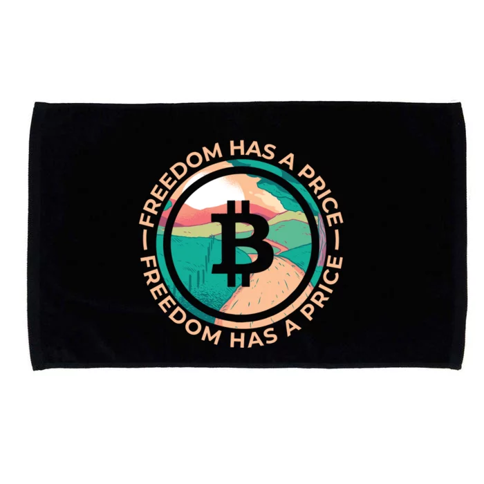 Freedom Has  Price Bitcoin Microfiber Hand Towel