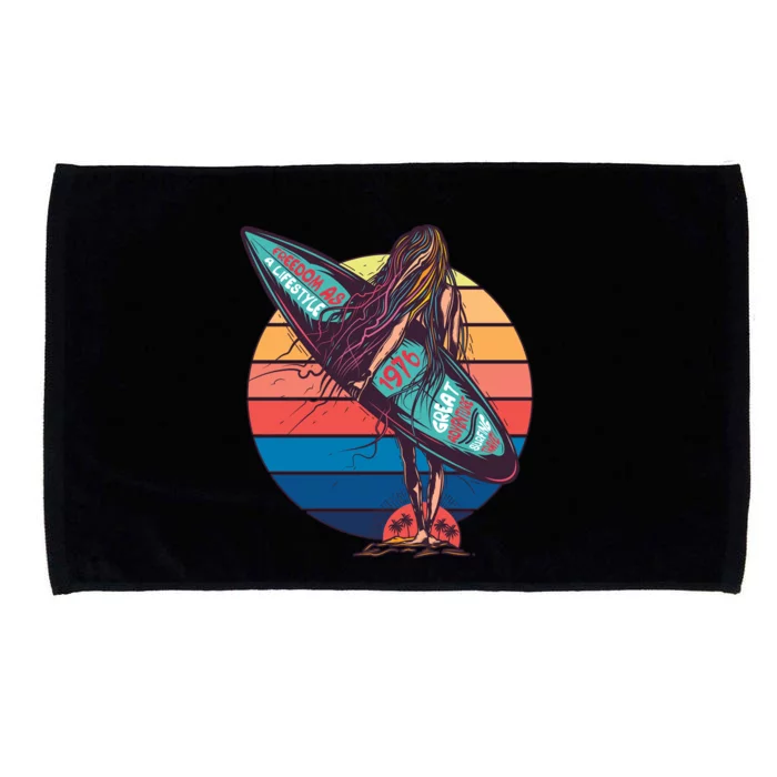 Freedom Is A Lifestyle Surfer Microfiber Hand Towel