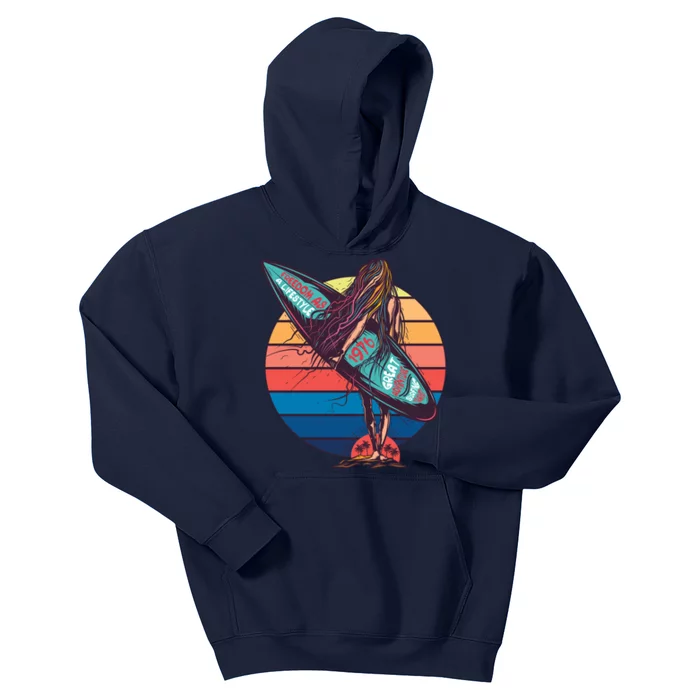 Freedom Is A Lifestyle Surfer Kids Hoodie