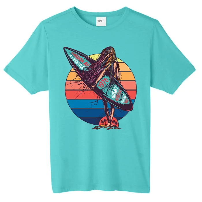 Freedom Is A Lifestyle Surfer ChromaSoft Performance T-Shirt