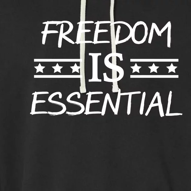 Freedom Is Essential Garment-Dyed Fleece Hoodie