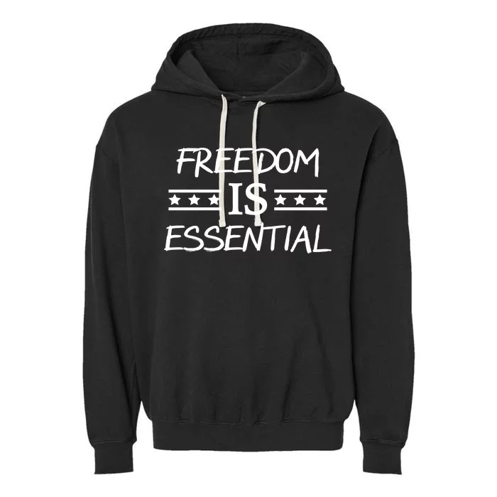 Freedom Is Essential Garment-Dyed Fleece Hoodie