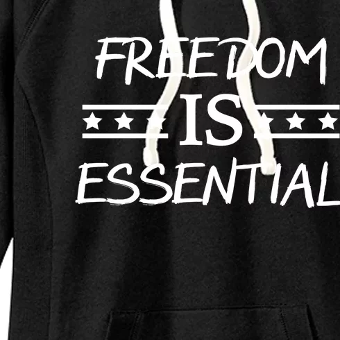 Freedom Is Essential Women's Fleece Hoodie