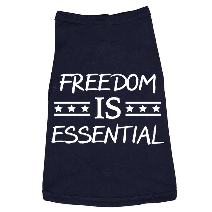 Freedom Is Essential Doggie Tank