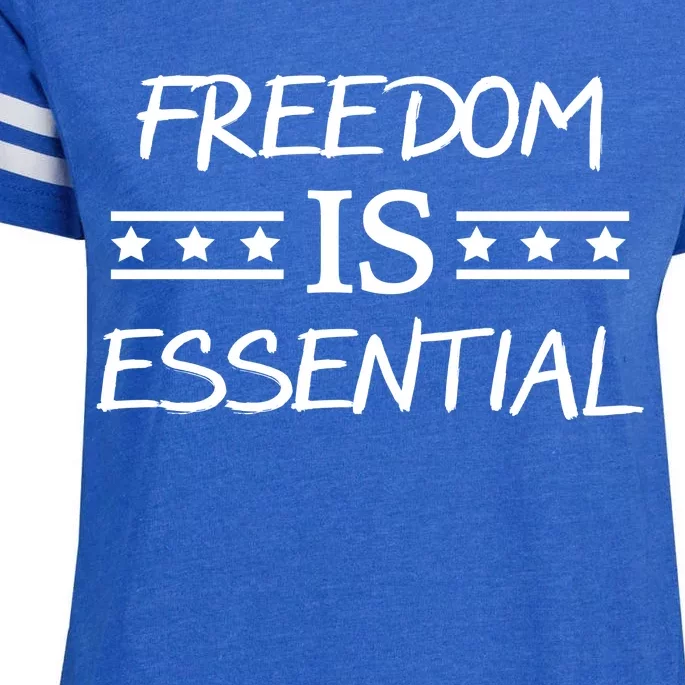 Freedom Is Essential Enza Ladies Jersey Football T-Shirt