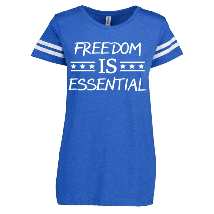 Freedom Is Essential Enza Ladies Jersey Football T-Shirt