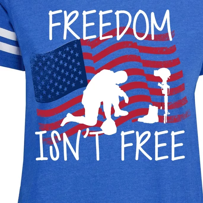 Freedom Isn't Free Enza Ladies Jersey Football T-Shirt