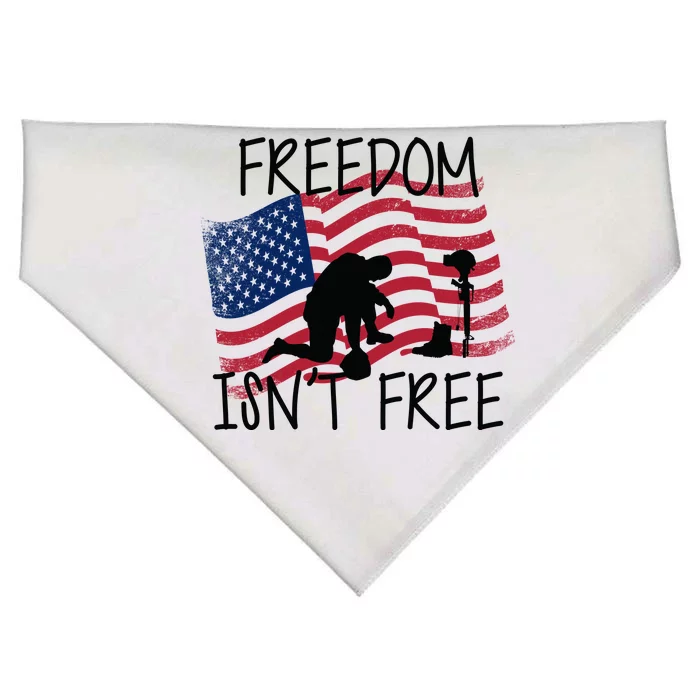 Freedom Isn't Free USA-Made Doggie Bandana