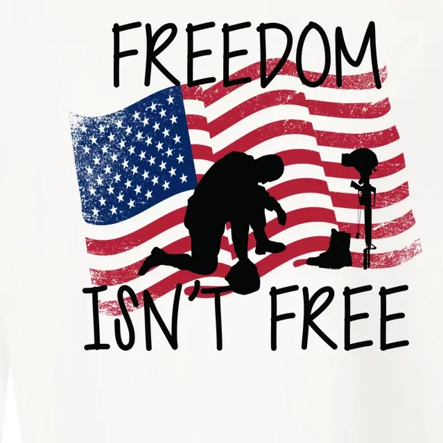 Freedom Isn't Free Cropped Pullover Crew