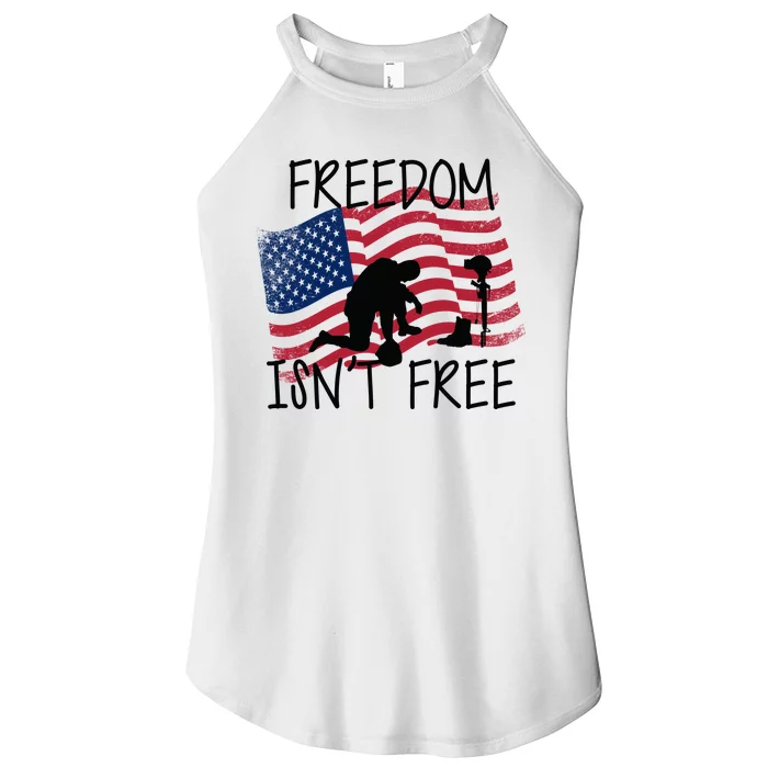 Freedom Isn't Free Women’s Perfect Tri Rocker Tank