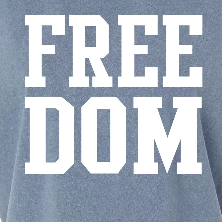 Freedom Logo Garment-Dyed Women's Muscle Tee