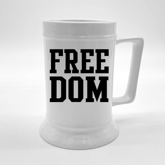 Freedom Logo Front & Back Beer Stein