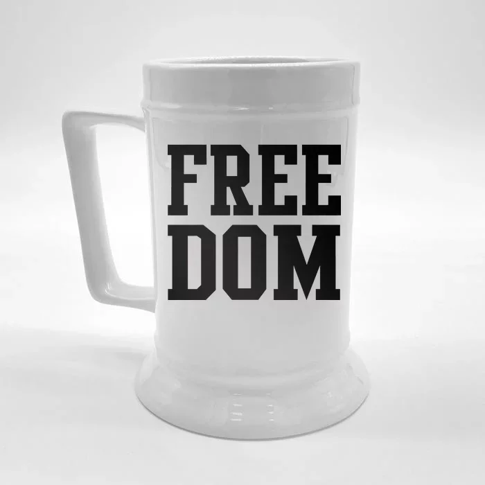 Freedom Logo Front & Back Beer Stein