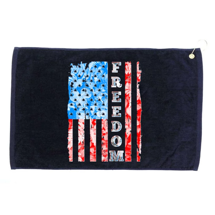 Freedom Nature USA Flag Grommeted Golf Towel