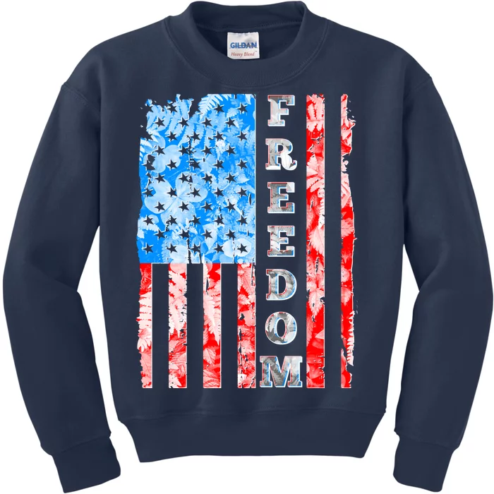 Freedom Nature USA Flag Kids Sweatshirt