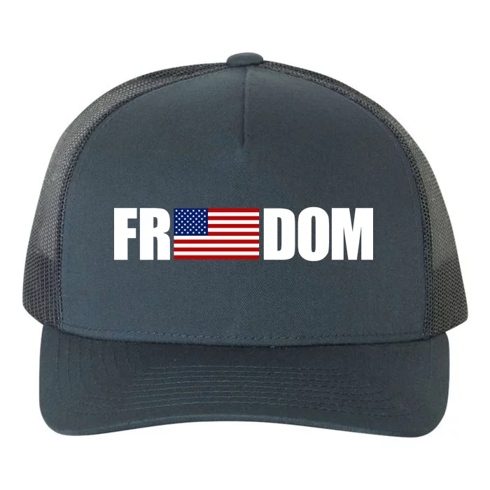 Freedom Simple Logo Yupoong Adult 5-Panel Trucker Hat