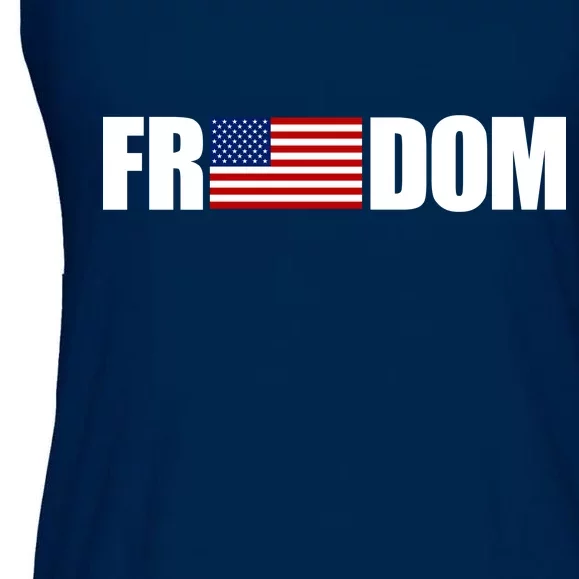 Freedom Simple Logo Ladies Essential Flowy Tank