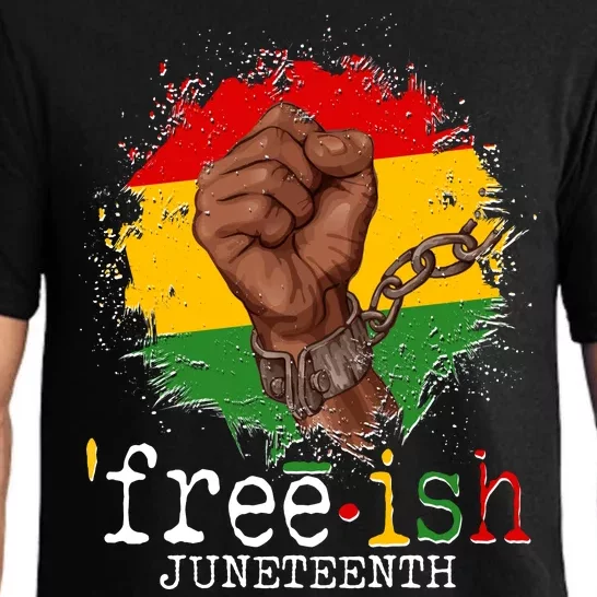 Freeish Juneteenth June 19 Fist Breaking Chains Pajama Set