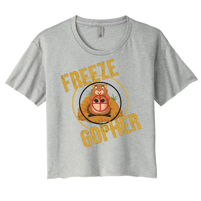 Freeze Gopher Women's Crop Top Tee