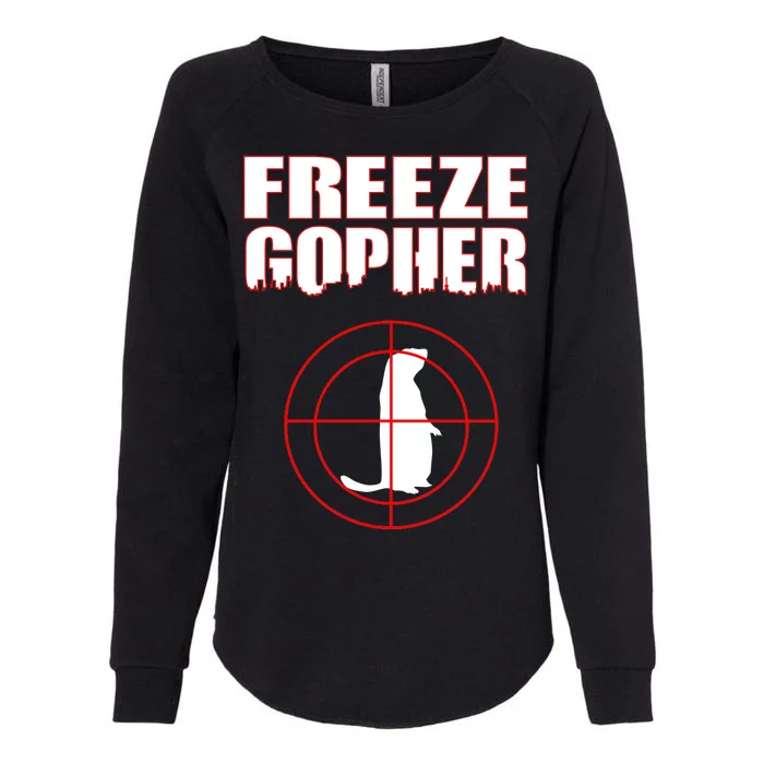 Freeze Gopher Target Womens California Wash Sweatshirt