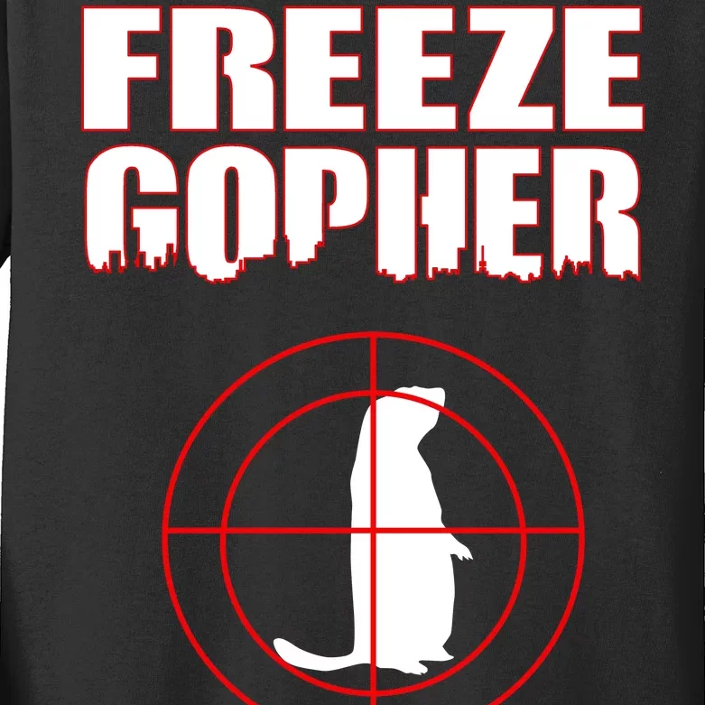 Freeze Gopher Target Kids Long Sleeve Shirt