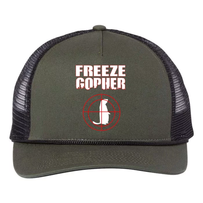 Freeze Gopher Target Retro Rope Trucker Hat Cap