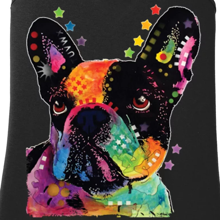 French Bulldog Dog Dean Russo Ladies Essential Tank