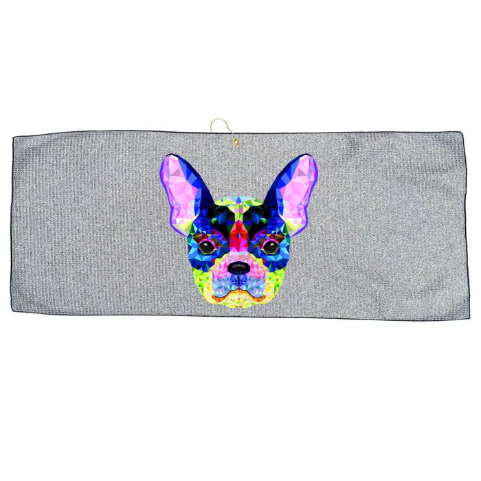 French Bulldog Geometric Large Microfiber Waffle Golf Towel