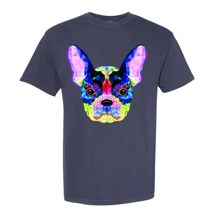 French Bulldog Geometric Garment-Dyed Heavyweight T-Shirt