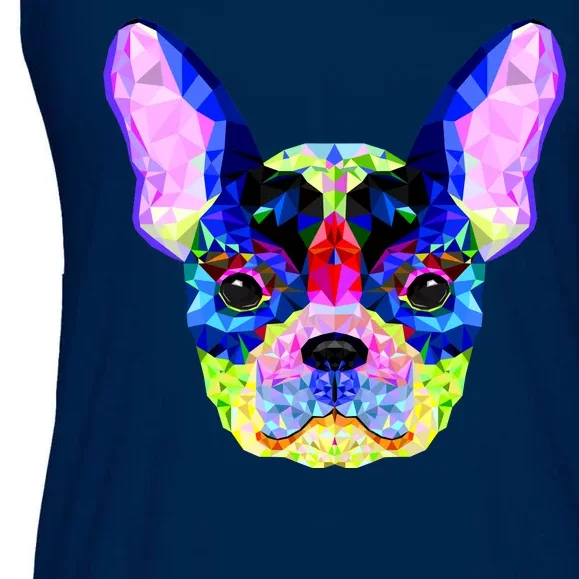 French Bulldog Geometric Ladies Essential Flowy Tank