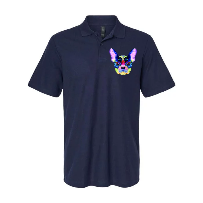 French Bulldog Geometric Softstyle Adult Sport Polo