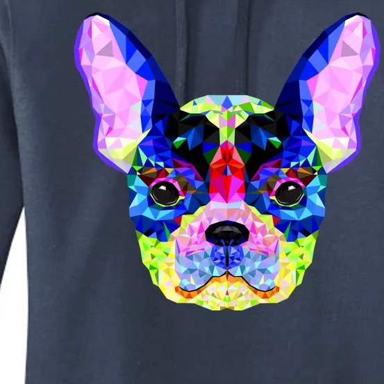 French Bulldog Geometric Women's Pullover Hoodie