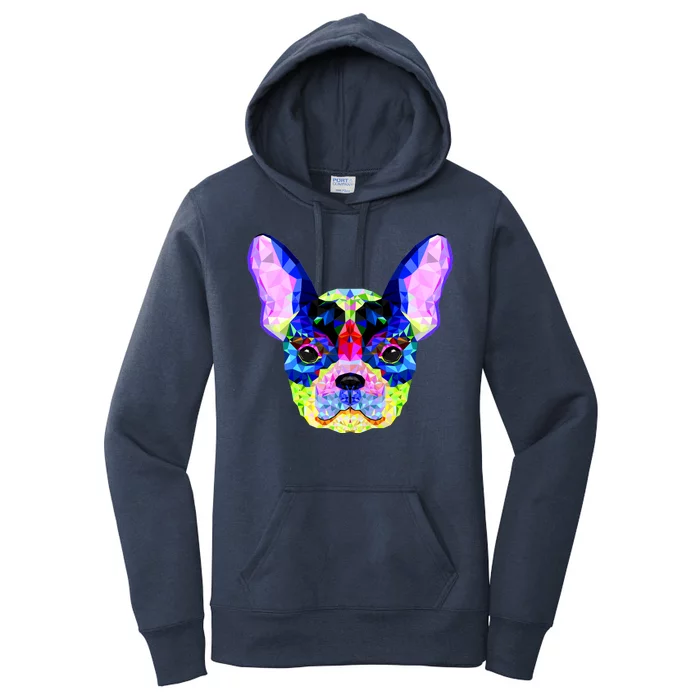 French Bulldog Geometric Women's Pullover Hoodie