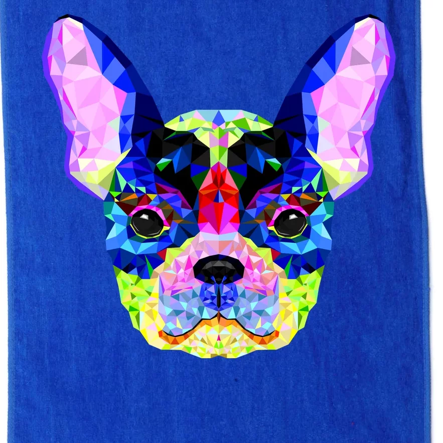 French Bulldog Geometric Platinum Collection Golf Towel