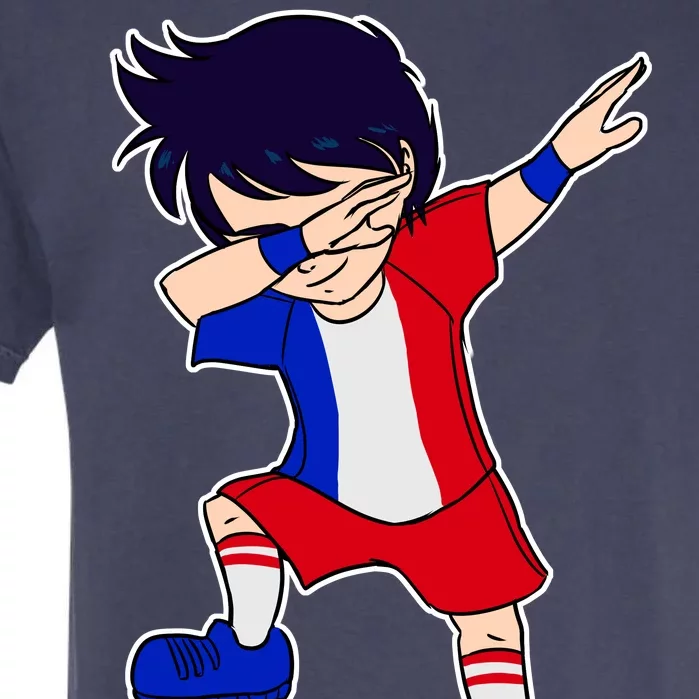 French Dabbing Soccer Boy France Garment-Dyed Heavyweight T-Shirt