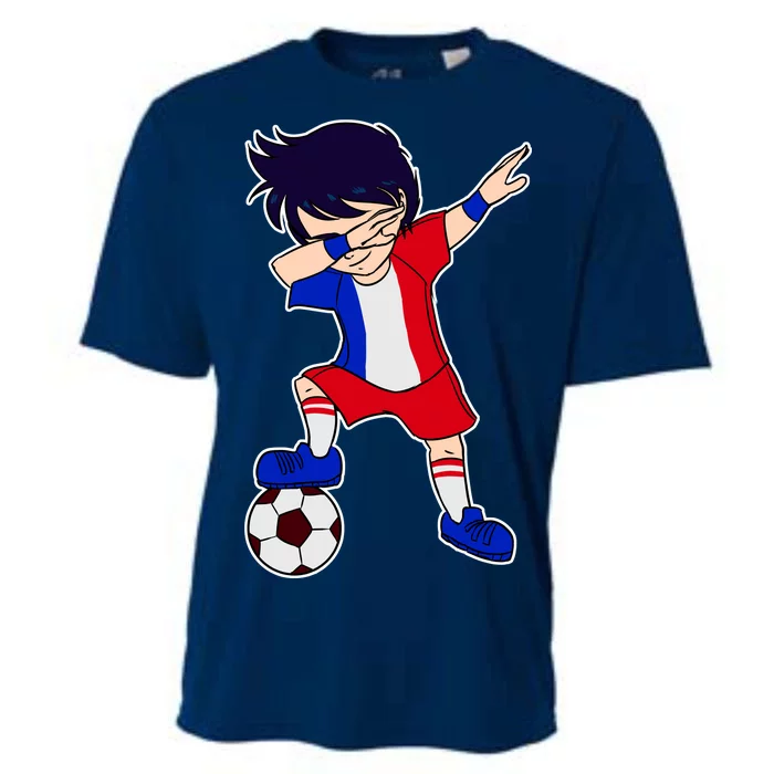 French Dabbing Soccer Boy France Cooling Performance Crew T-Shirt