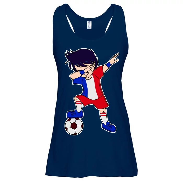 French Dabbing Soccer Boy France Ladies Essential Flowy Tank