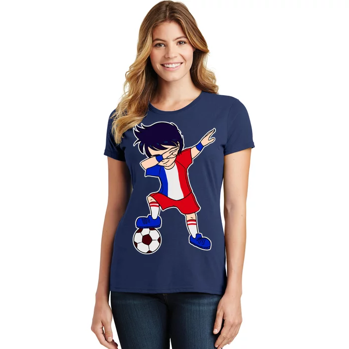 French Dabbing Soccer Boy France Women's T-Shirt