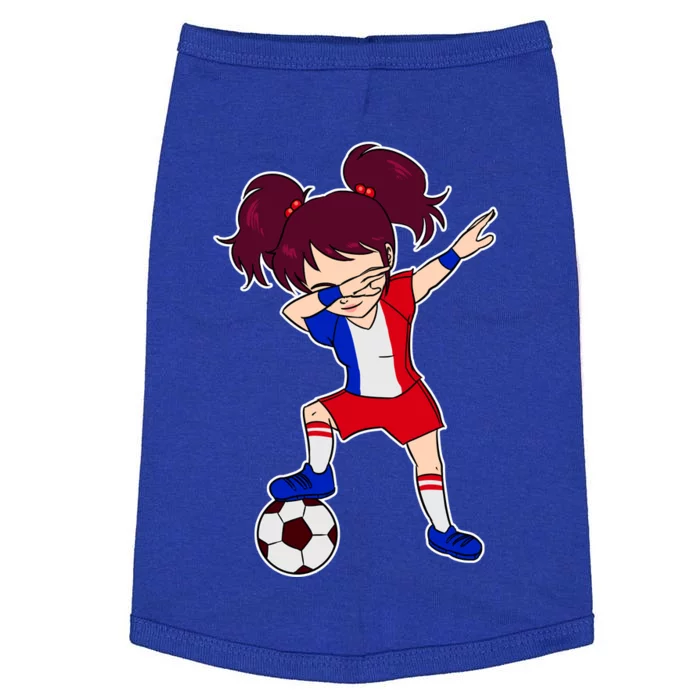 French Dabbing Soccer Girl France Doggie Tank