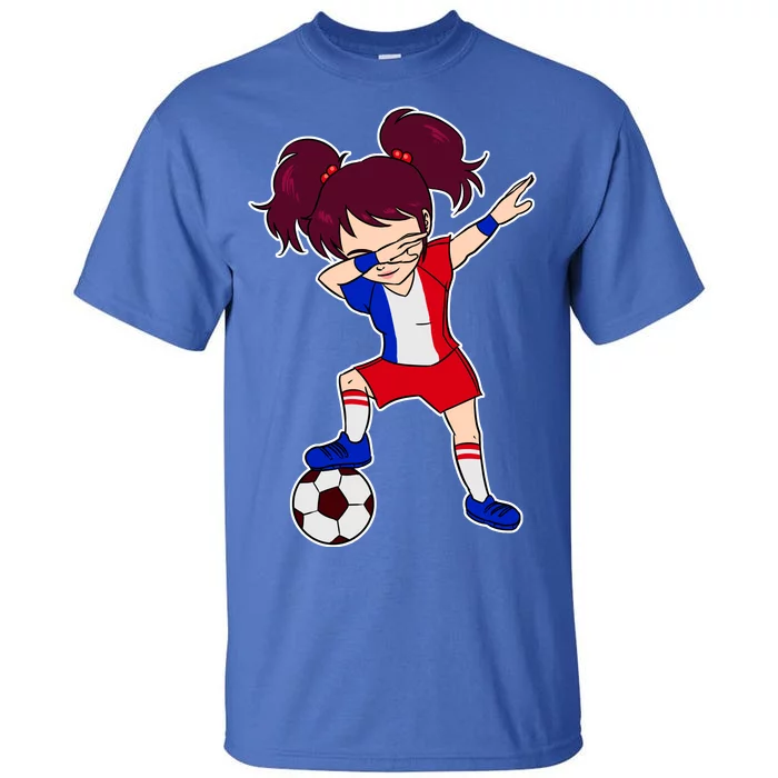 French Dabbing Soccer Girl France Tall T-Shirt