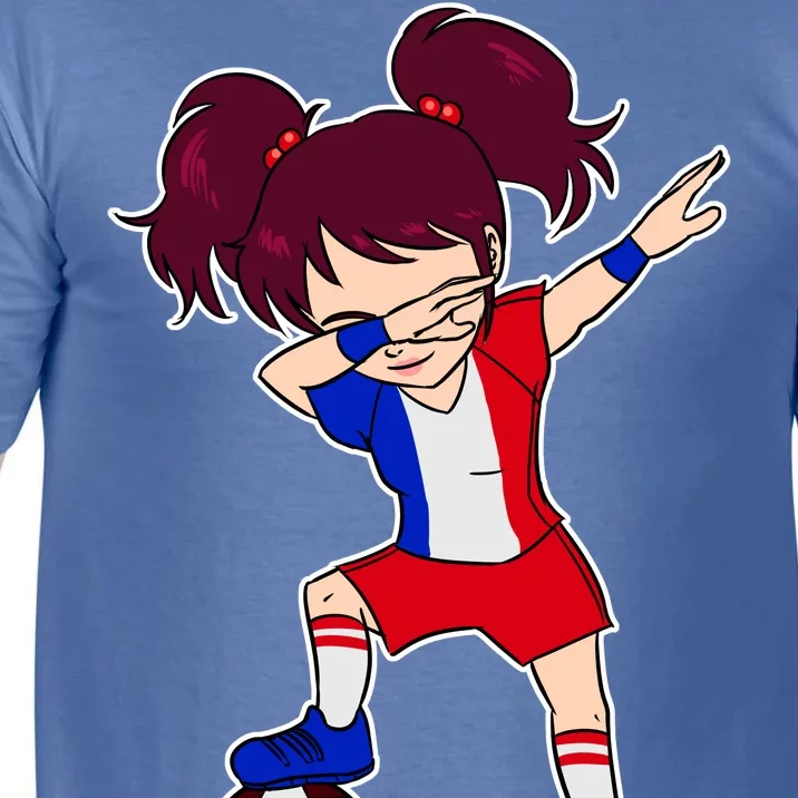 French Dabbing Soccer Girl France Comfort Colors T-Shirt