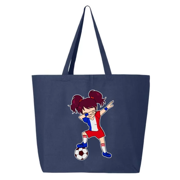 French Dabbing Soccer Girl France 25L Jumbo Tote