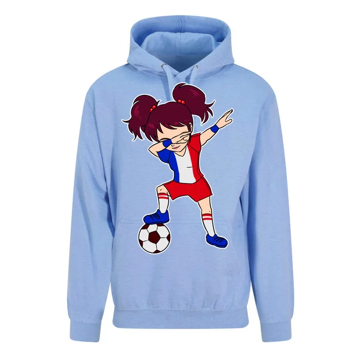 French Dabbing Soccer Girl France Unisex Surf Hoodie