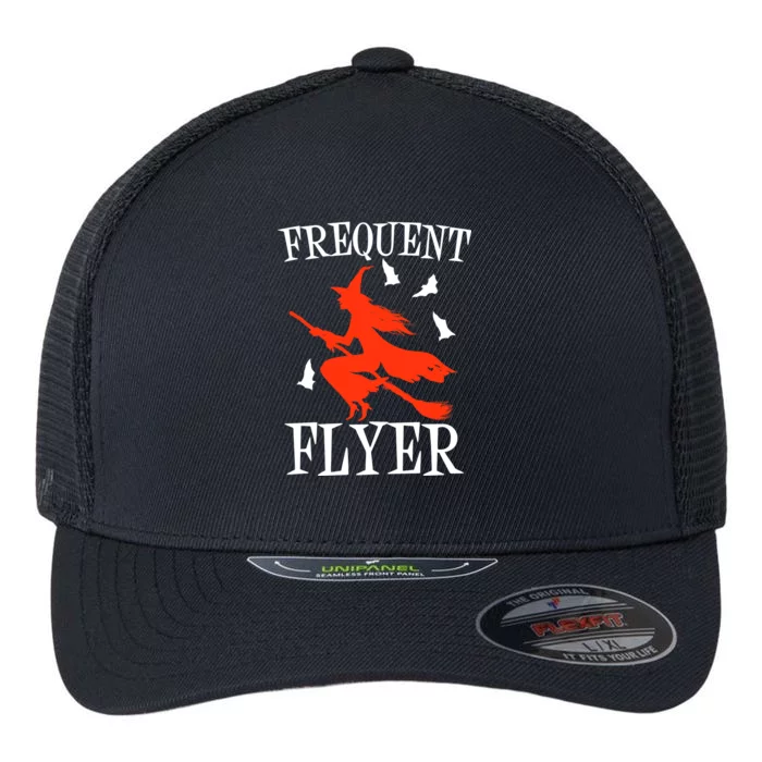 Frequent Flyer Witch Flexfit Unipanel Trucker Cap